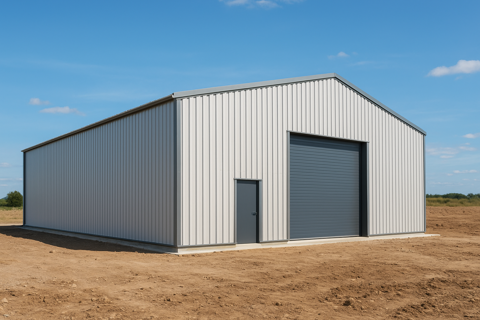 Новый склад на строительной площадке